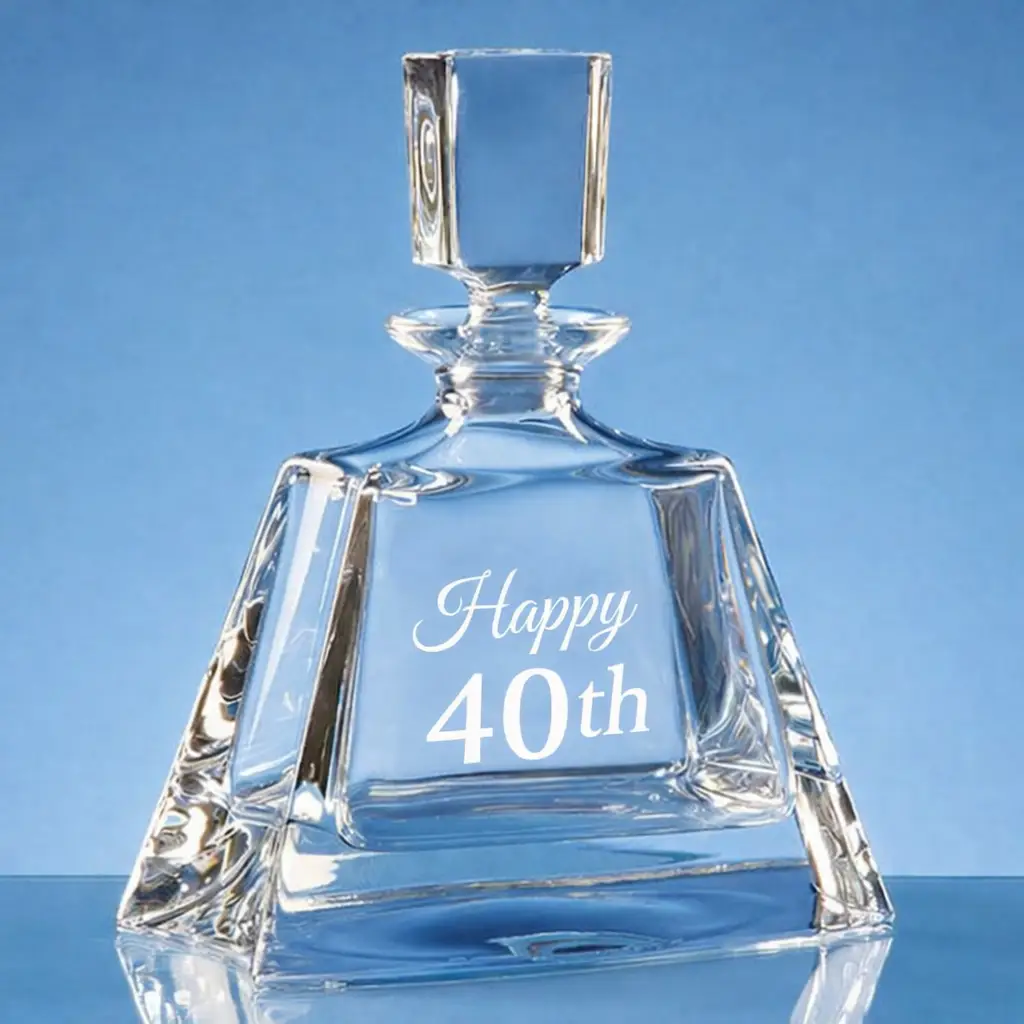 0.7ltr Lead Crystal Midi Boston Decanter