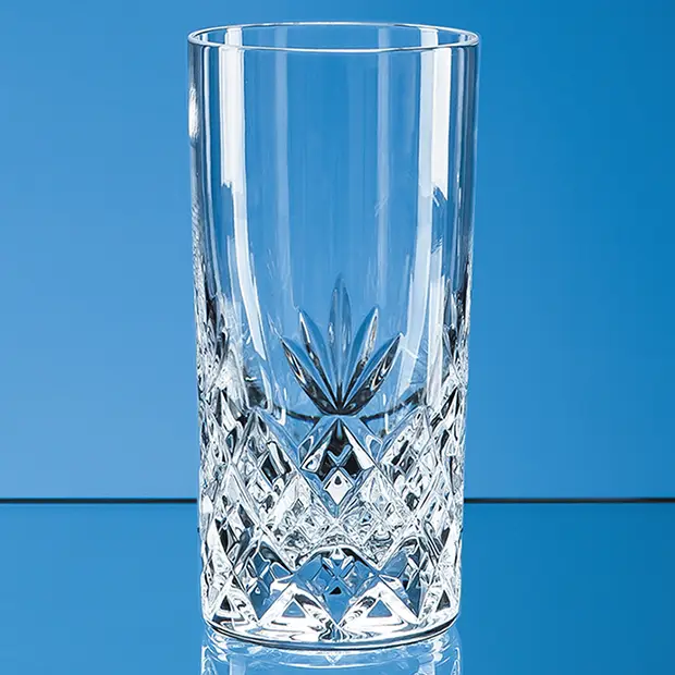 400ml Blenheim Lead Crystal Full Cut High Ball
